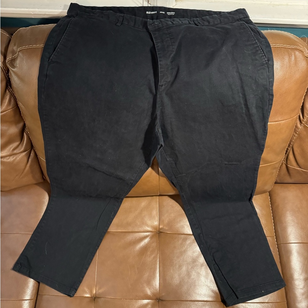 Old Navy Men's Black Chinos 44x32 EUC